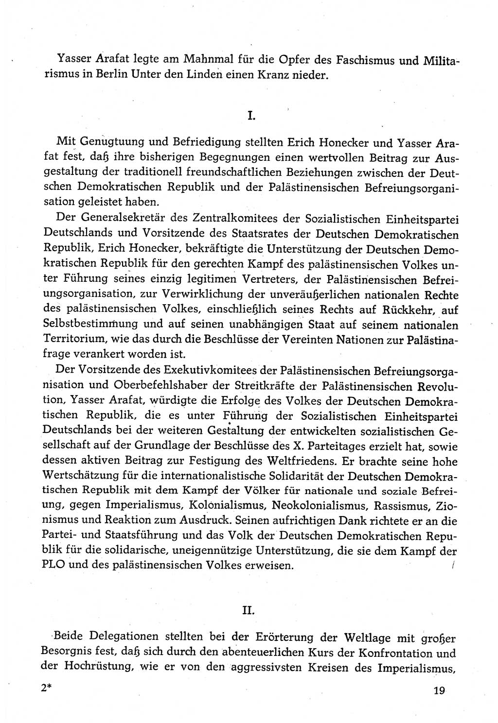 Dokumente der Sozialistischen Einheitspartei Deutschlands (SED) [Deutsche Demokratische Republik (DDR)] 1982-1983, Seite 19 (Dok. SED DDR 1982-1983, S. 19)