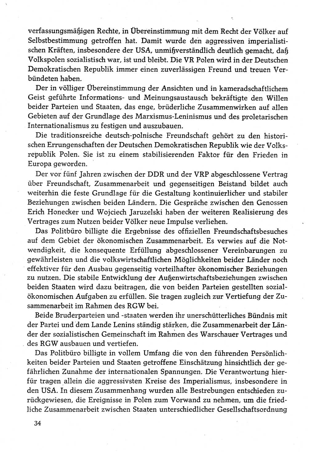 Dokumente der Sozialistischen Einheitspartei Deutschlands (SED) [Deutsche Demokratische Republik (DDR)] 1982-1983, Seite 34 (Dok. SED DDR 1982-1983, S. 34)