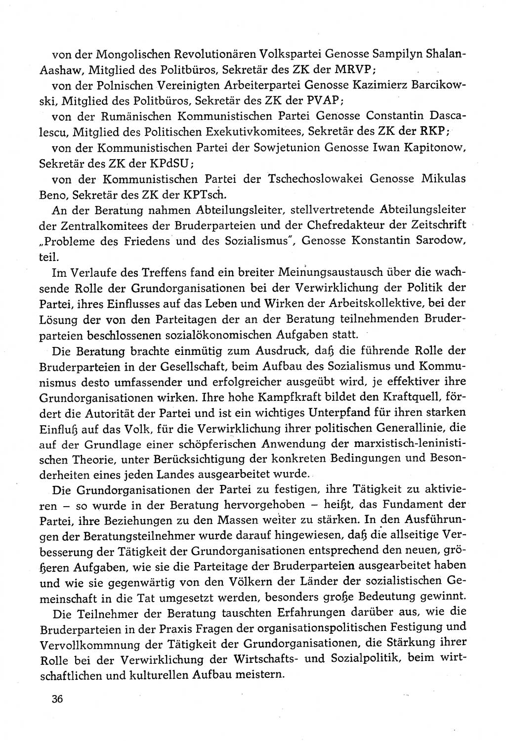 Dokumente der Sozialistischen Einheitspartei Deutschlands (SED) [Deutsche Demokratische Republik (DDR)] 1982-1983, Seite 36 (Dok. SED DDR 1982-1983, S. 36)