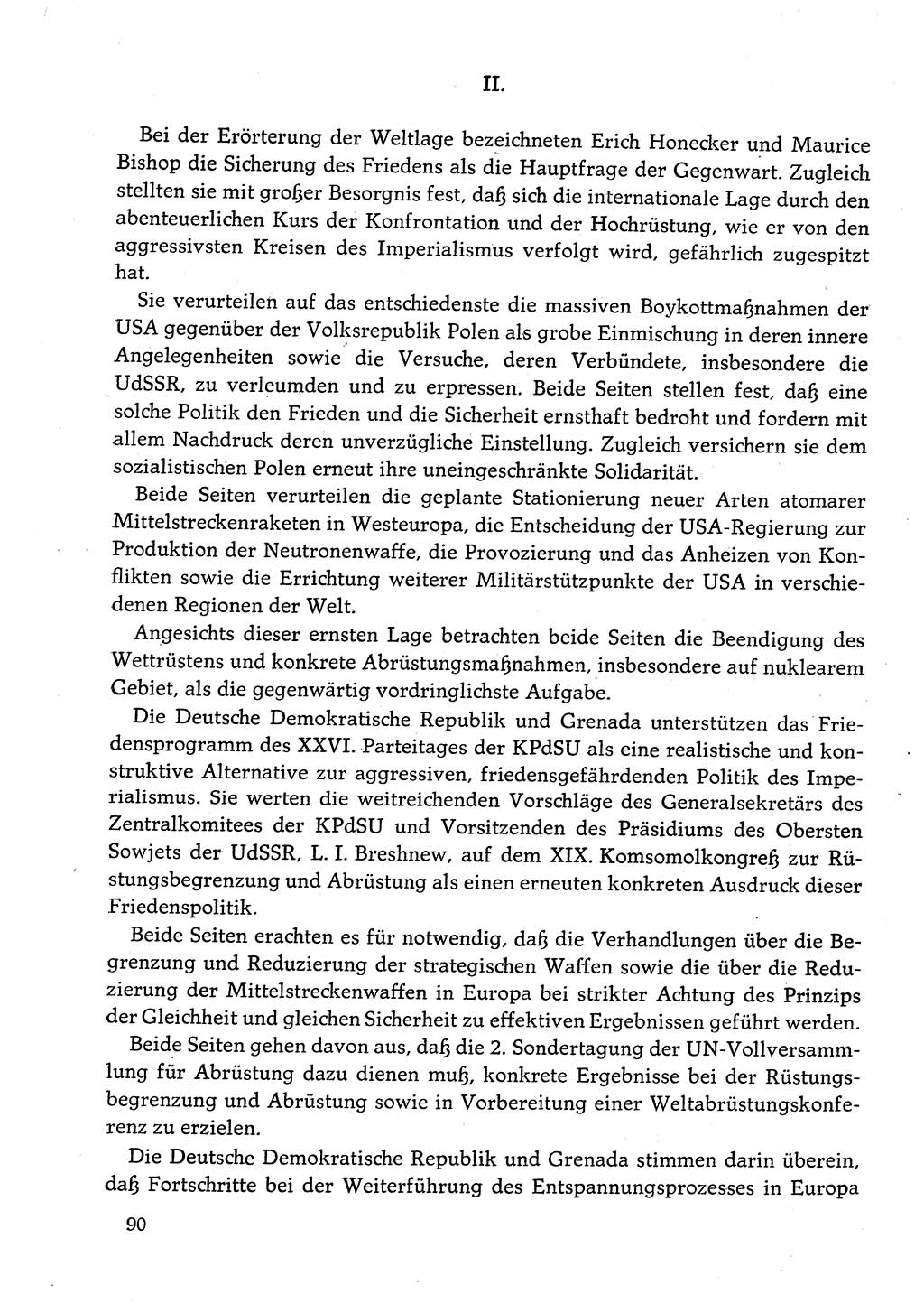Dokumente der Sozialistischen Einheitspartei Deutschlands (SED) [Deutsche Demokratische Republik (DDR)] 1982-1983, Seite 90 (Dok. SED DDR 1982-1983, S. 90)