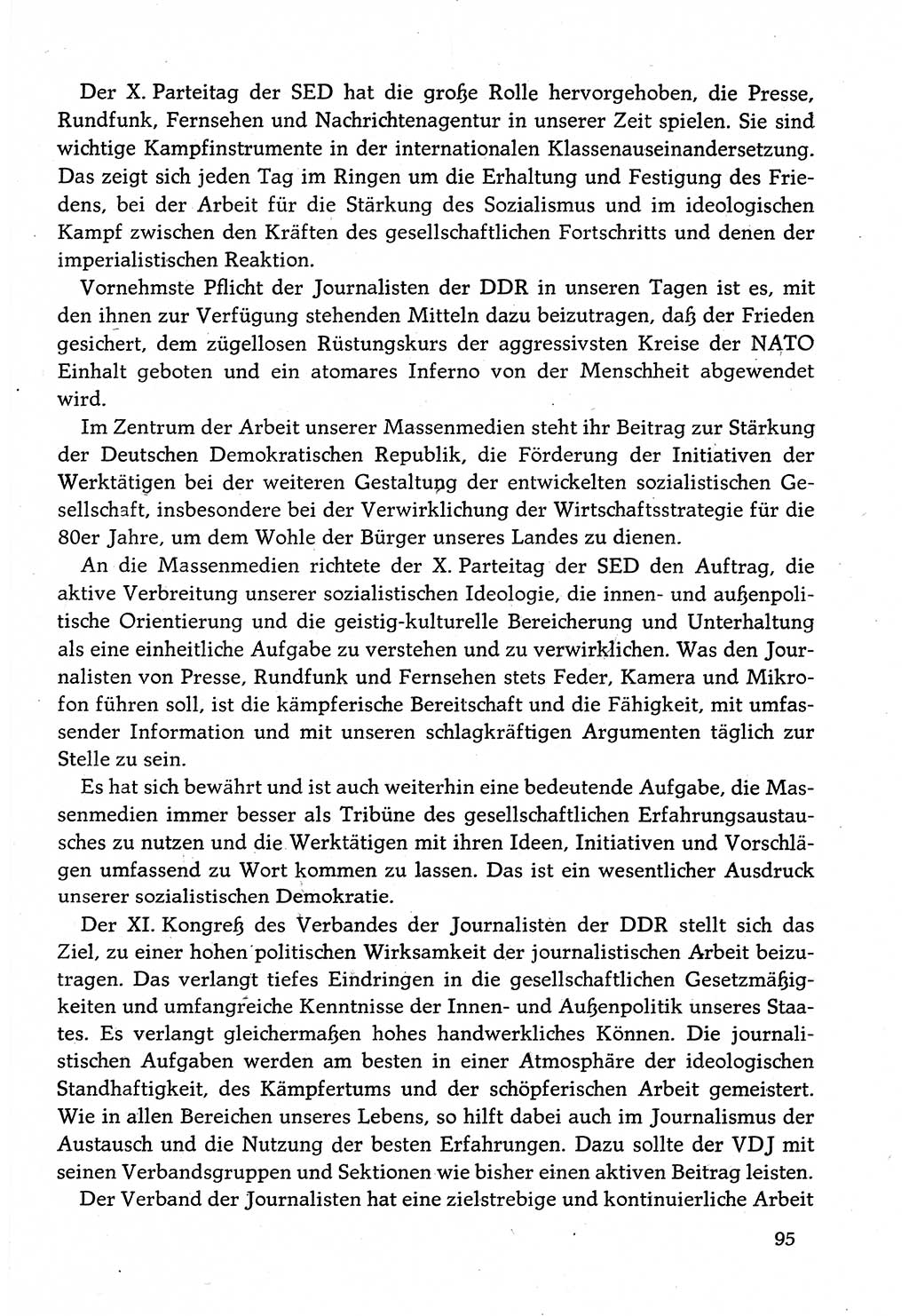 Dokumente der Sozialistischen Einheitspartei Deutschlands (SED) [Deutsche Demokratische Republik (DDR)] 1982-1983, Seite 95 (Dok. SED DDR 1982-1983, S. 95)