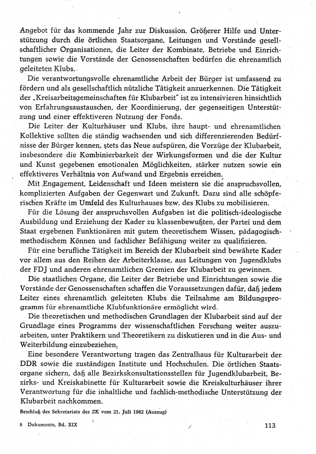 Dokumente der Sozialistischen Einheitspartei Deutschlands (SED) [Deutsche Demokratische Republik (DDR)] 1982-1983, Seite 113 (Dok. SED DDR 1982-1983, S. 113)
