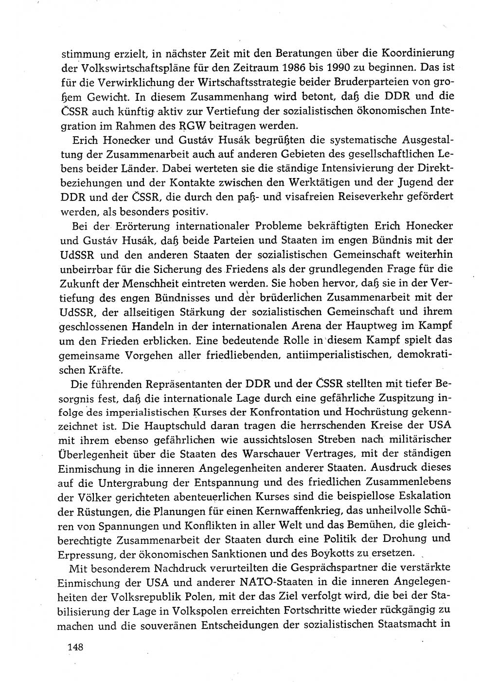 Dokumente der Sozialistischen Einheitspartei Deutschlands (SED) [Deutsche Demokratische Republik (DDR)] 1982-1983, Seite 148 (Dok. SED DDR 1982-1983, S. 148)