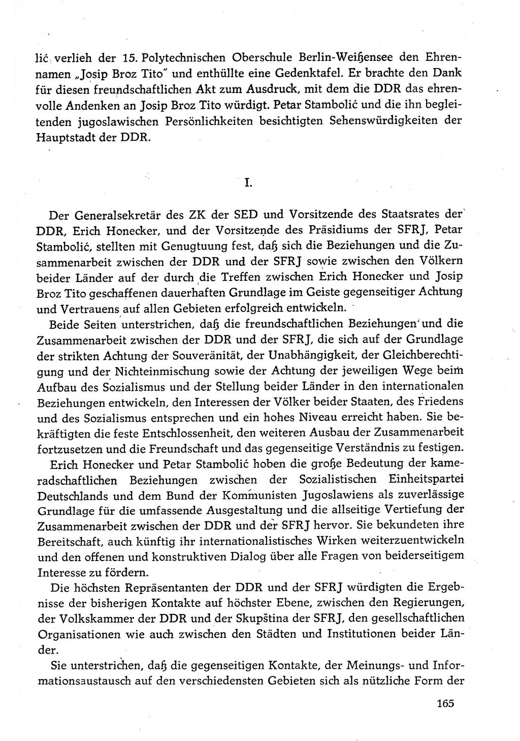 Dokumente der Sozialistischen Einheitspartei Deutschlands (SED) [Deutsche Demokratische Republik (DDR)] 1982-1983, Seite 165 (Dok. SED DDR 1982-1983, S. 165)