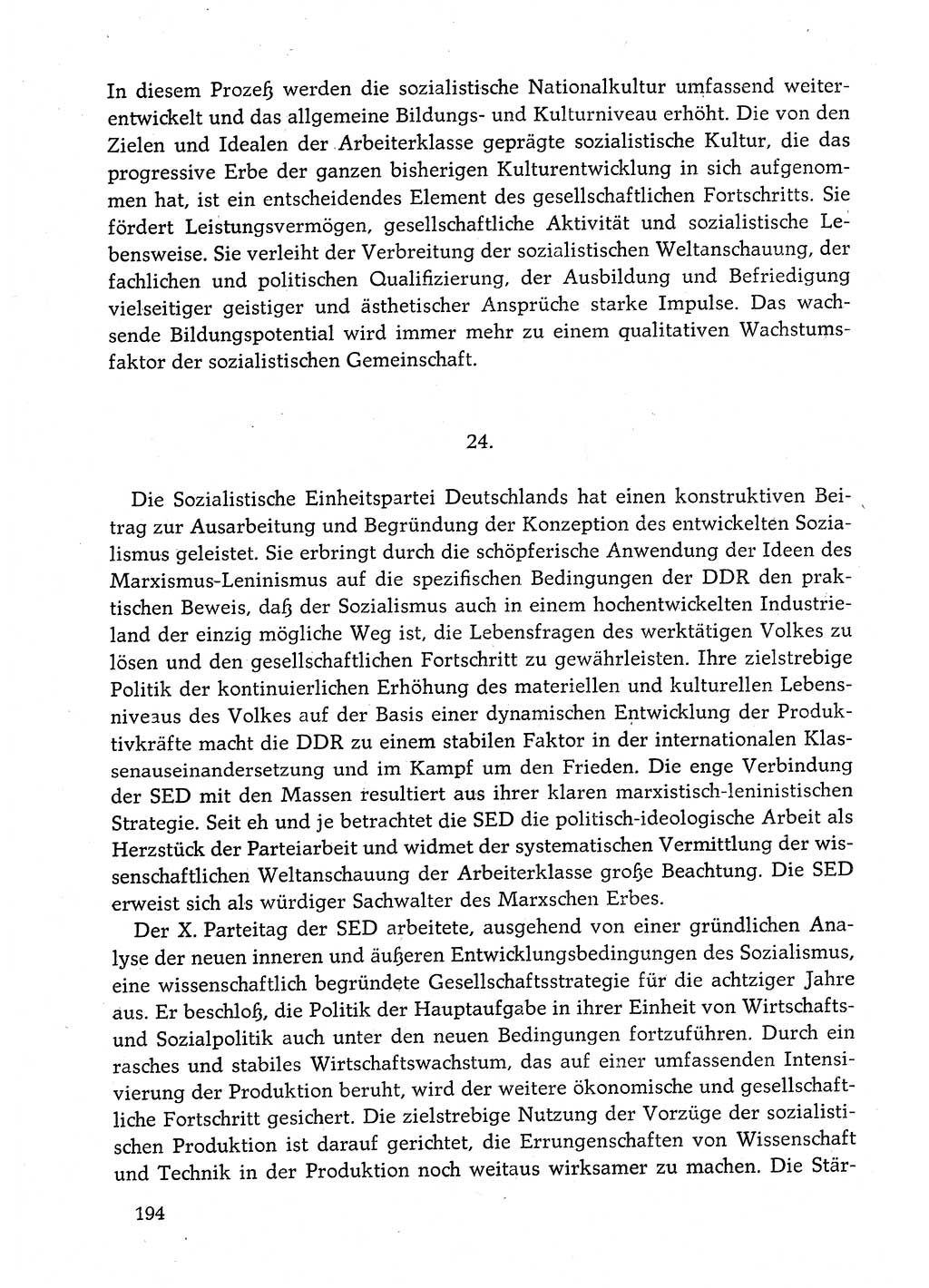 Dokumente der Sozialistischen Einheitspartei Deutschlands (SED) [Deutsche Demokratische Republik (DDR)] 1982-1983, Seite 194 (Dok. SED DDR 1982-1983, S. 194)