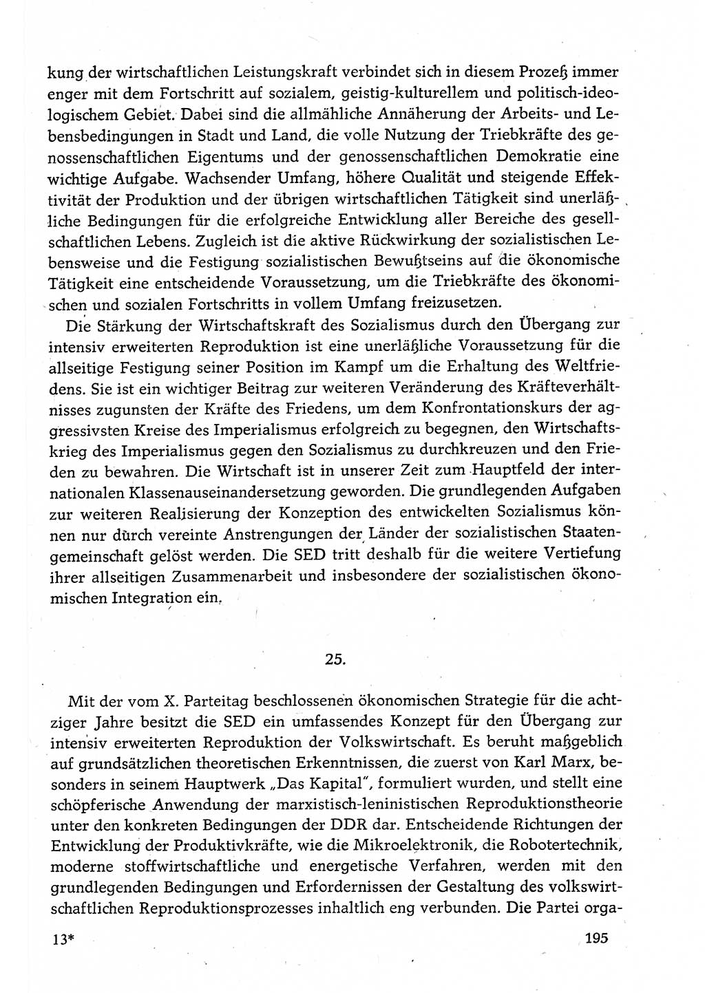 Dokumente der Sozialistischen Einheitspartei Deutschlands (SED) [Deutsche Demokratische Republik (DDR)] 1982-1983, Seite 195 (Dok. SED DDR 1982-1983, S. 195)