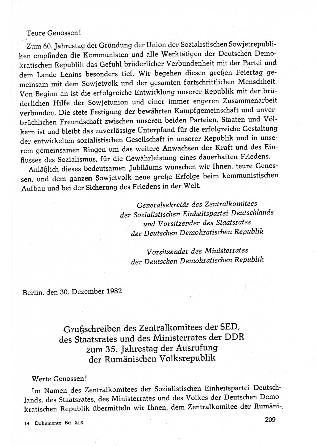 Dokumente der Sozialistischen Einheitspartei Deutschlands (SED) [Deutsche Demokratische Republik (DDR)] 1982-1983, Seite 209 (Dok. SED DDR 1982-1983, S. 209)