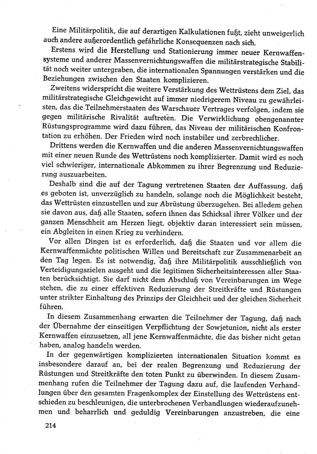 Dokumente der Sozialistischen Einheitspartei Deutschlands (SED) [Deutsche Demokratische Republik (DDR)] 1982-1983, Seite 214 (Dok. SED DDR 1982-1983, S. 214)