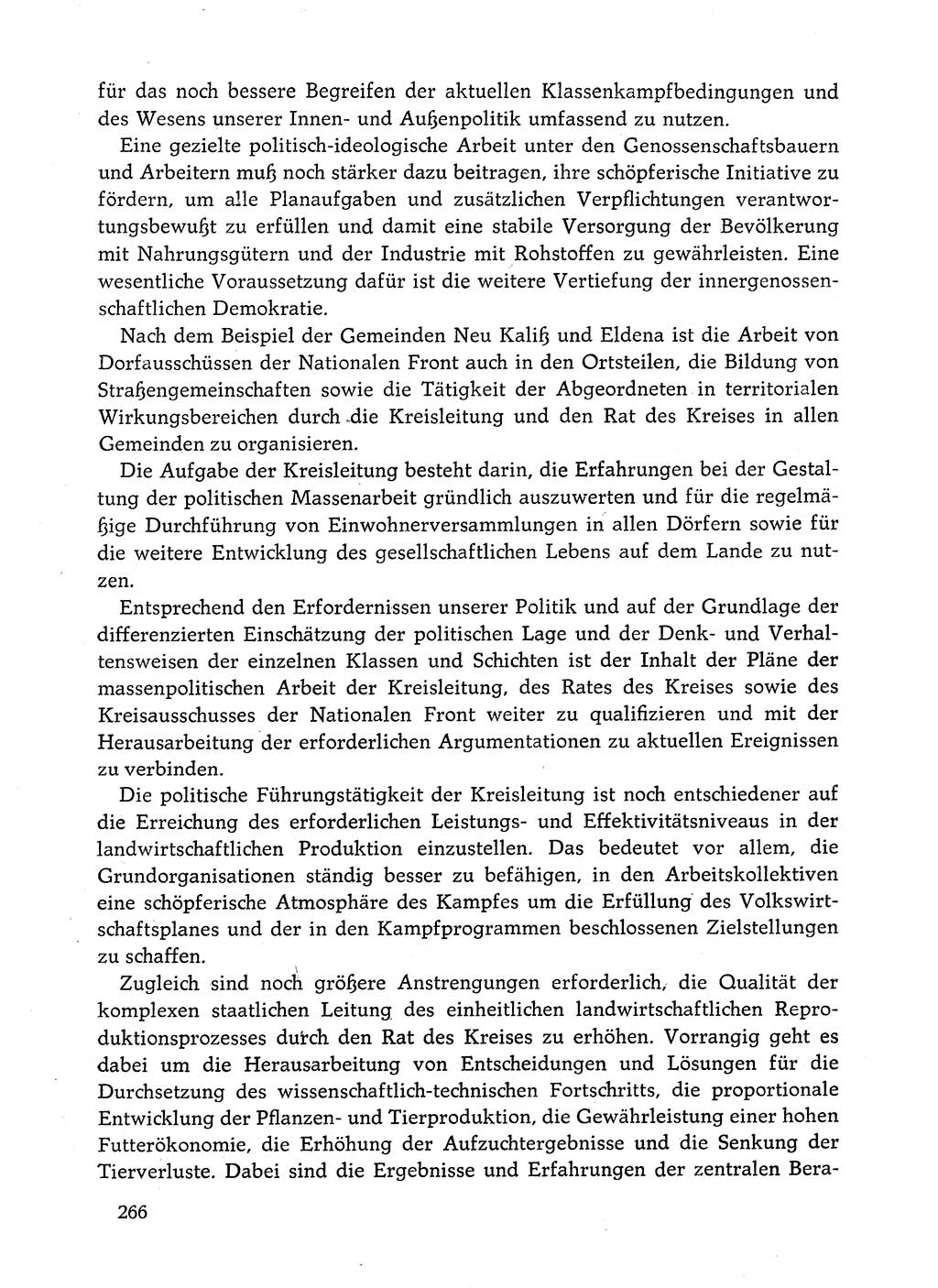 Dokumente der Sozialistischen Einheitspartei Deutschlands (SED) [Deutsche Demokratische Republik (DDR)] 1982-1983, Seite 266 (Dok. SED DDR 1982-1983, S. 266)