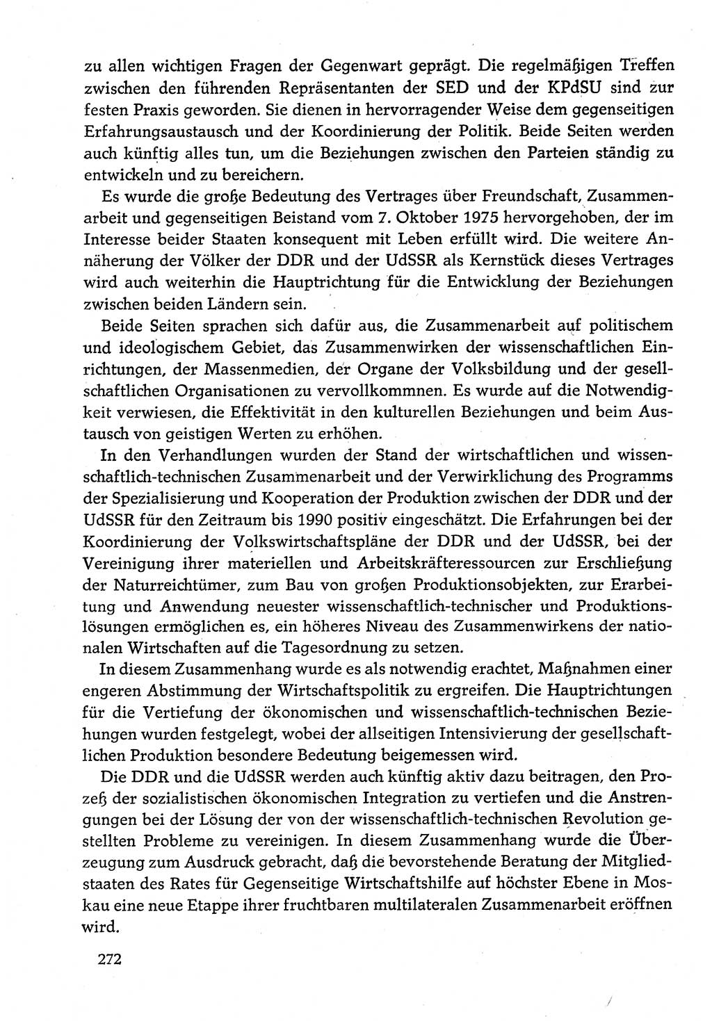 Dokumente der Sozialistischen Einheitspartei Deutschlands (SED) [Deutsche Demokratische Republik (DDR)] 1982-1983, Seite 272 (Dok. SED DDR 1982-1983, S. 272)