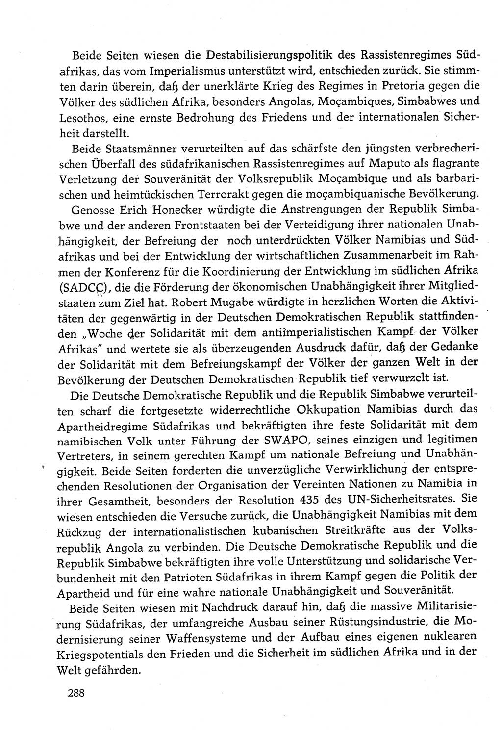 Dokumente der Sozialistischen Einheitspartei Deutschlands (SED) [Deutsche Demokratische Republik (DDR)] 1982-1983, Seite 288 (Dok. SED DDR 1982-1983, S. 288)