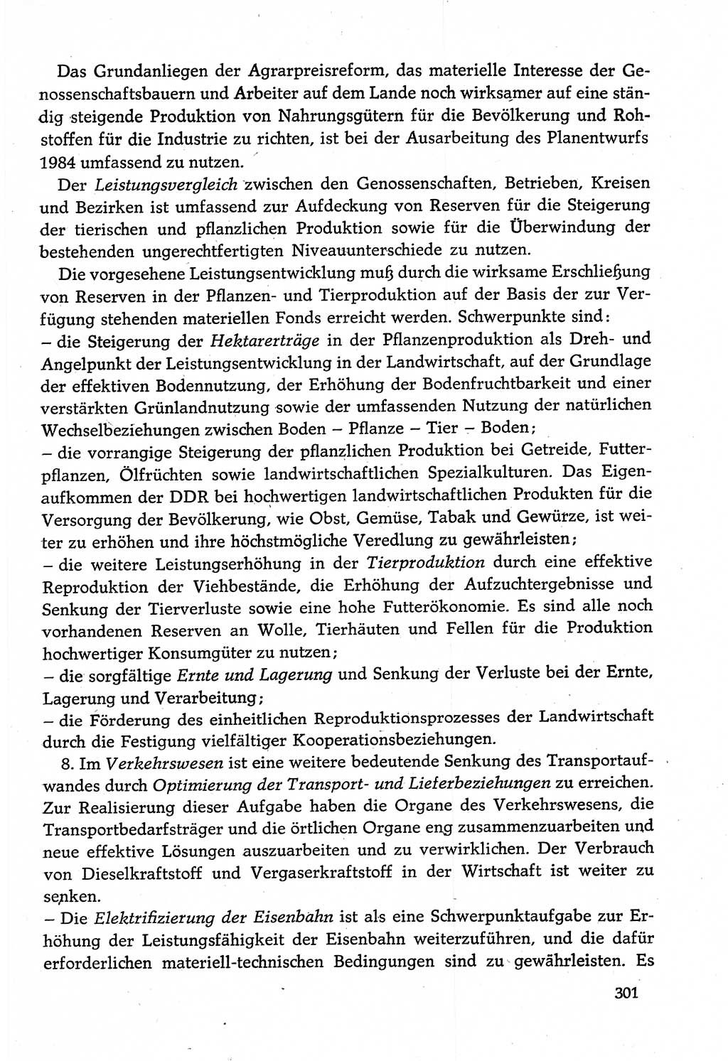 Dokumente der Sozialistischen Einheitspartei Deutschlands (SED) [Deutsche Demokratische Republik (DDR)] 1982-1983, Seite 301 (Dok. SED DDR 1982-1983, S. 301)