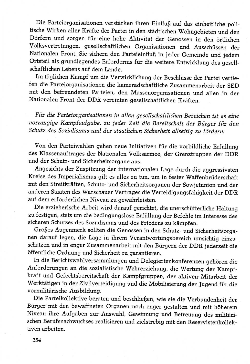 Dokumente der Sozialistischen Einheitspartei Deutschlands (SED) [Deutsche Demokratische Republik (DDR)] 1982-1983, Seite 354 (Dok. SED DDR 1982-1983, S. 354)