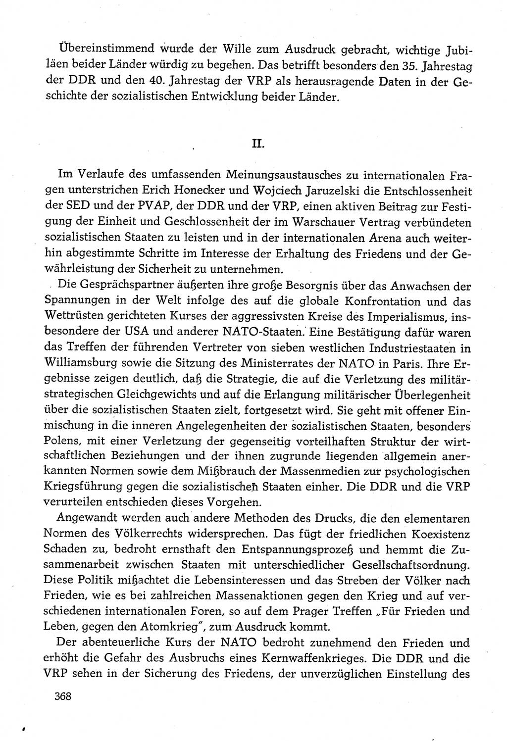 Dokumente der Sozialistischen Einheitspartei Deutschlands (SED) [Deutsche Demokratische Republik (DDR)] 1982-1983, Seite 368 (Dok. SED DDR 1982-1983, S. 368)
