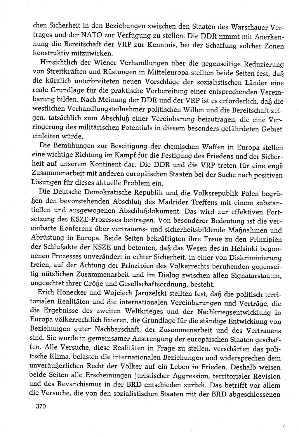 Dokumente der Sozialistischen Einheitspartei Deutschlands (SED) [Deutsche Demokratische Republik (DDR)] 1982-1983, Seite 370 (Dok. SED DDR 1982-1983, S. 370)