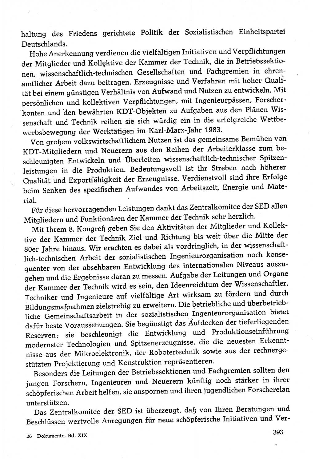 Dokumente der Sozialistischen Einheitspartei Deutschlands (SED) [Deutsche Demokratische Republik (DDR)] 1982-1983, Seite 393 (Dok. SED DDR 1982-1983, S. 393)