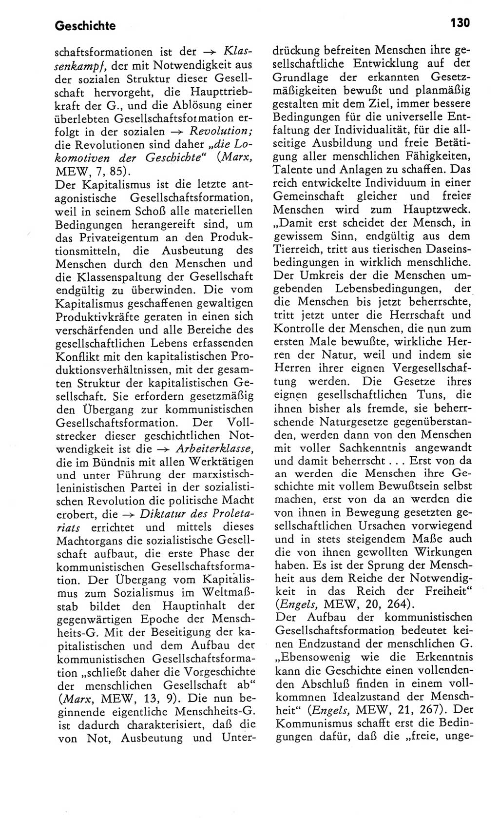 Kleines Wörterbuch der marxistisch-leninistischen Philosophie [Deutsche Demokratische Republik (DDR)] 1982, Seite 130 (Kl. Wb. ML Phil. DDR 1982, S. 130)