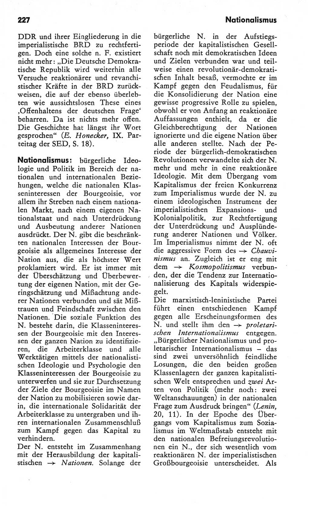 Kleines Wörterbuch der marxistisch-leninistischen Philosophie [Deutsche Demokratische Republik (DDR)] 1982, Seite 227 (Kl. Wb. ML Phil. DDR 1982, S. 227)
