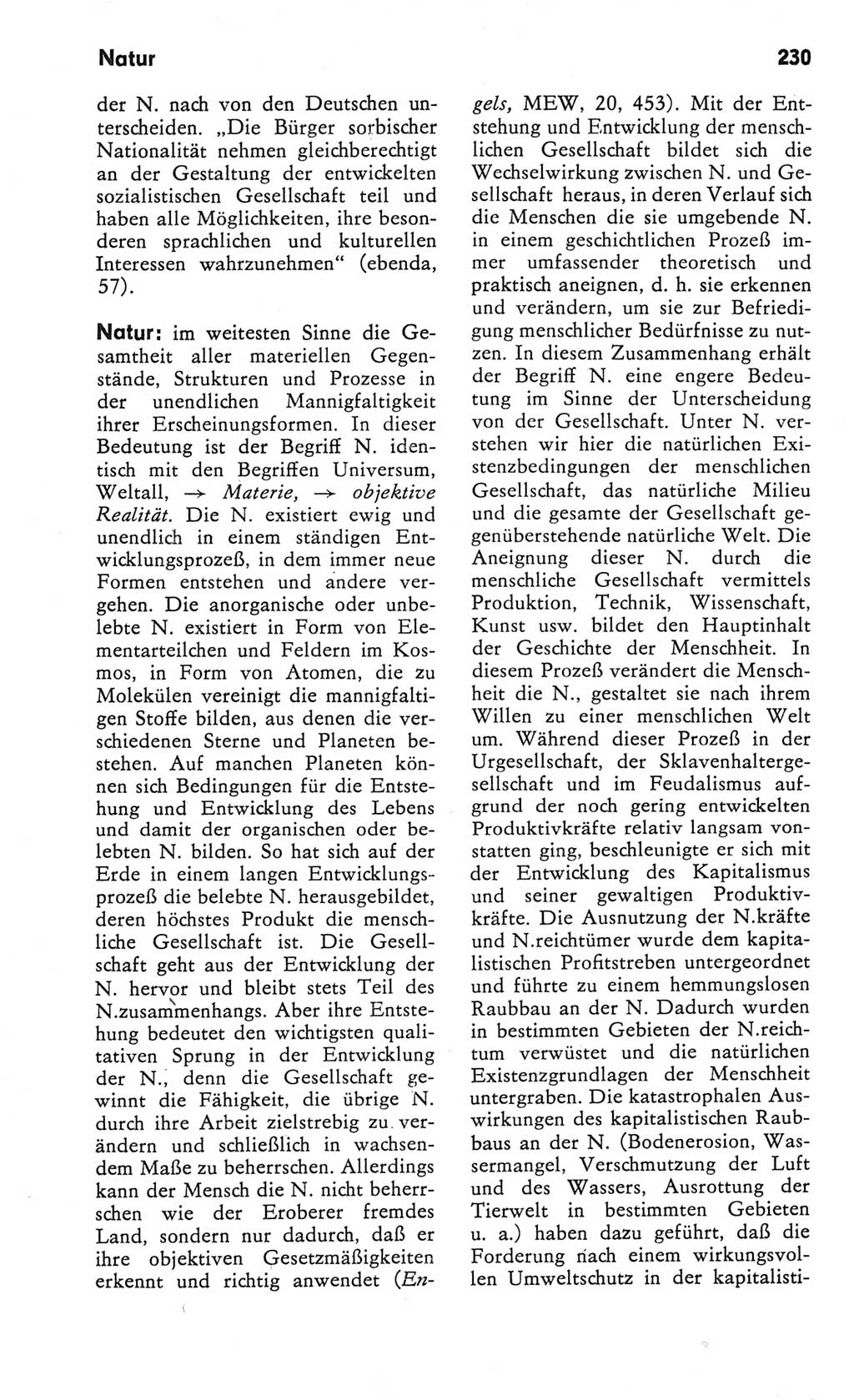 Kleines Wörterbuch der marxistisch-leninistischen Philosophie [Deutsche Demokratische Republik (DDR)] 1982, Seite 230 (Kl. Wb. ML Phil. DDR 1982, S. 230)