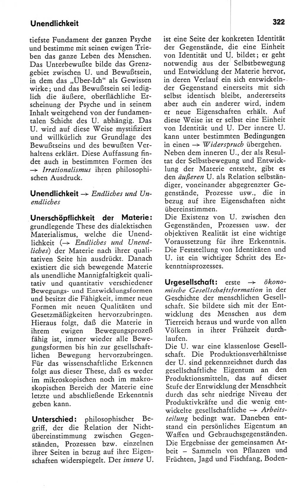 Kleines Wörterbuch der marxistisch-leninistischen Philosophie [Deutsche Demokratische Republik (DDR)] 1982, Seite 322 (Kl. Wb. ML Phil. DDR 1982, S. 322)