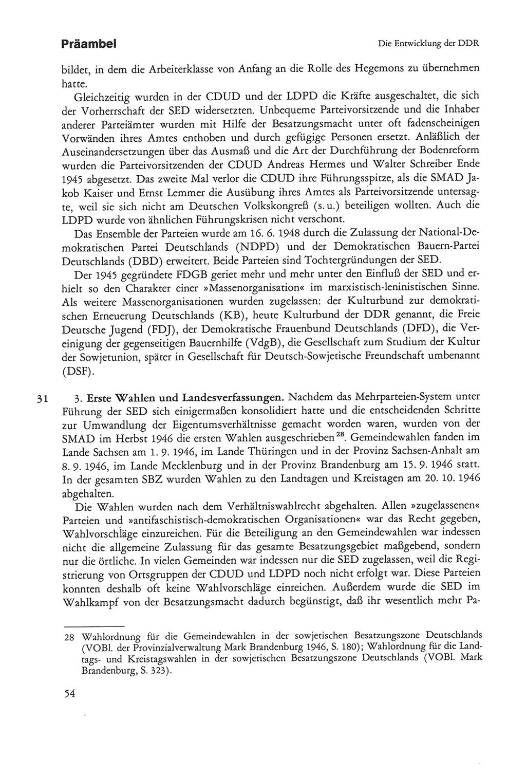 Die sozialistische Verfassung der Deutschen Demokratischen Republik (DDR), Kommentar 1982, Seite 54 (Soz. Verf. DDR Komm. 1982, S. 54)