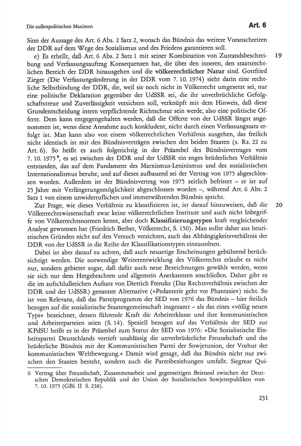 Die sozialistische Verfassung der Deutschen Demokratischen Republik (DDR), Kommentar 1982, Seite 231 (Soz. Verf. DDR Komm. 1982, S. 231)