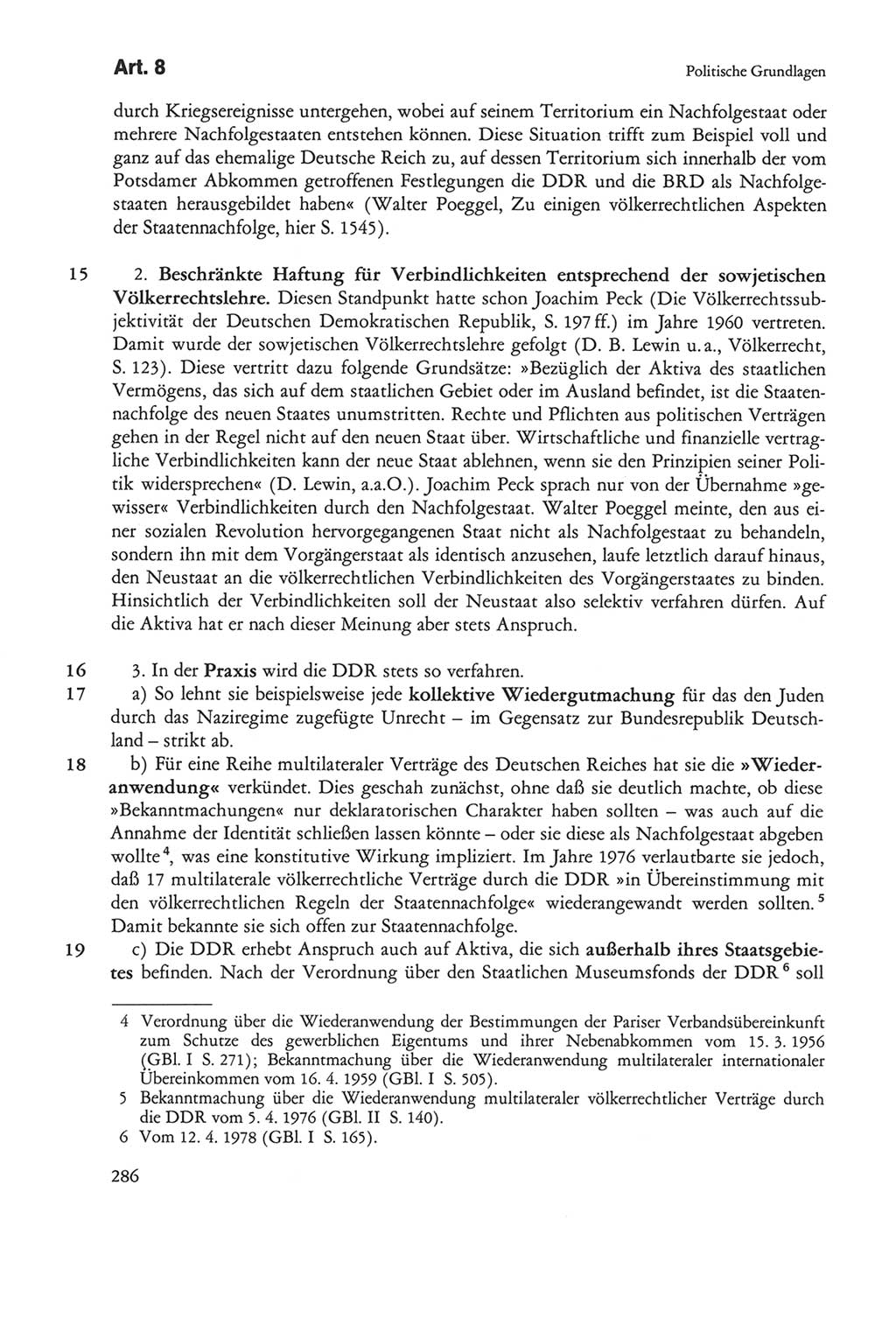 Die sozialistische Verfassung der Deutschen Demokratischen Republik (DDR), Kommentar 1982, Seite 286 (Soz. Verf. DDR Komm. 1982, S. 286)