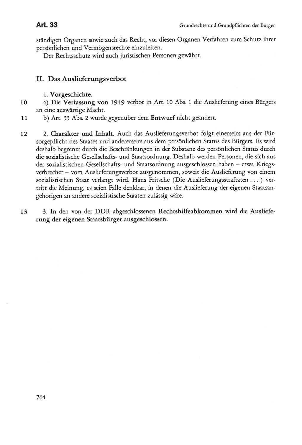 Die sozialistische Verfassung der Deutschen Demokratischen Republik (DDR), Kommentar 1982, Seite 764 (Soz. Verf. DDR Komm. 1982, S. 764)