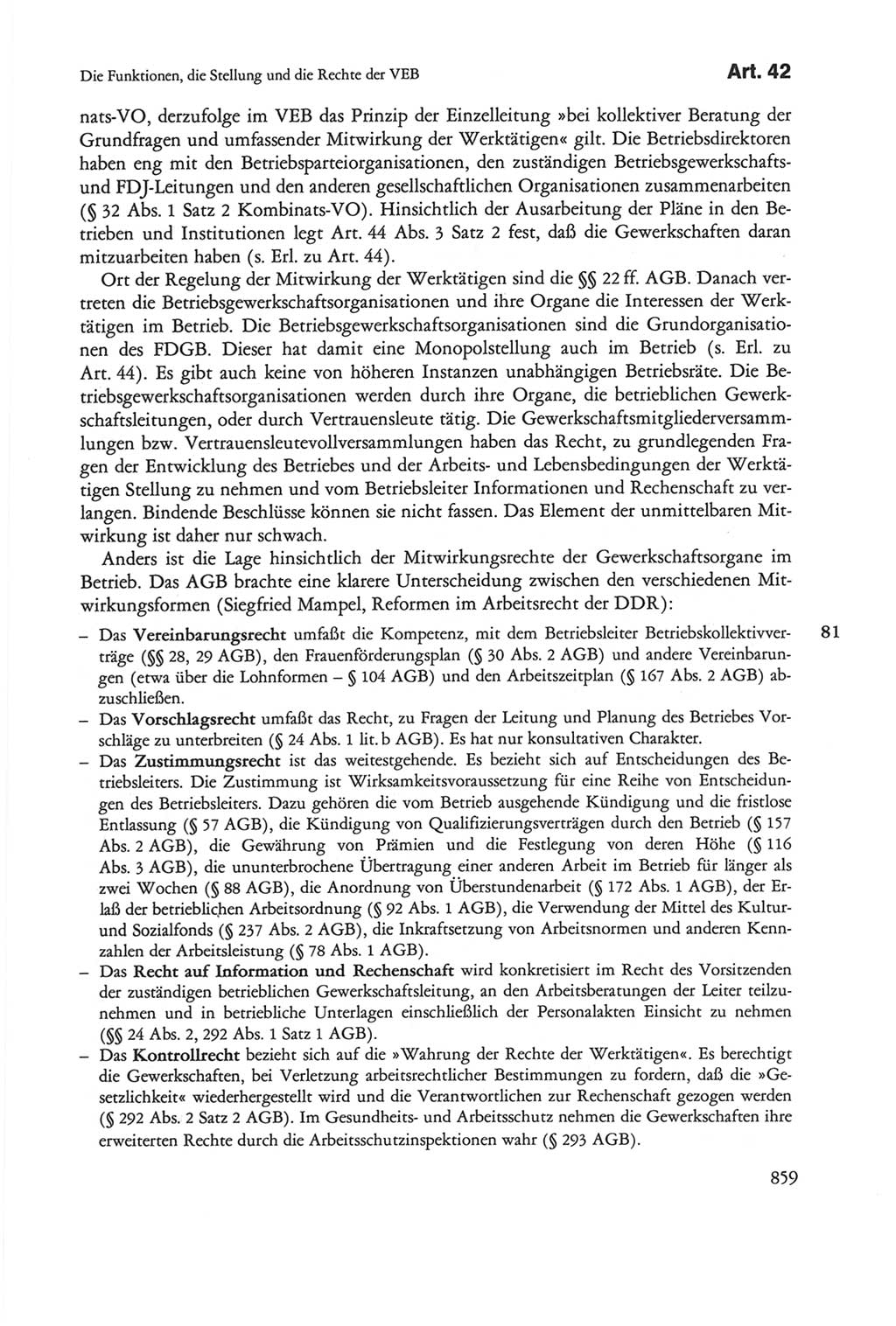 Die sozialistische Verfassung der Deutschen Demokratischen Republik (DDR), Kommentar 1982, Seite 859 (Soz. Verf. DDR Komm. 1982, S. 859)
