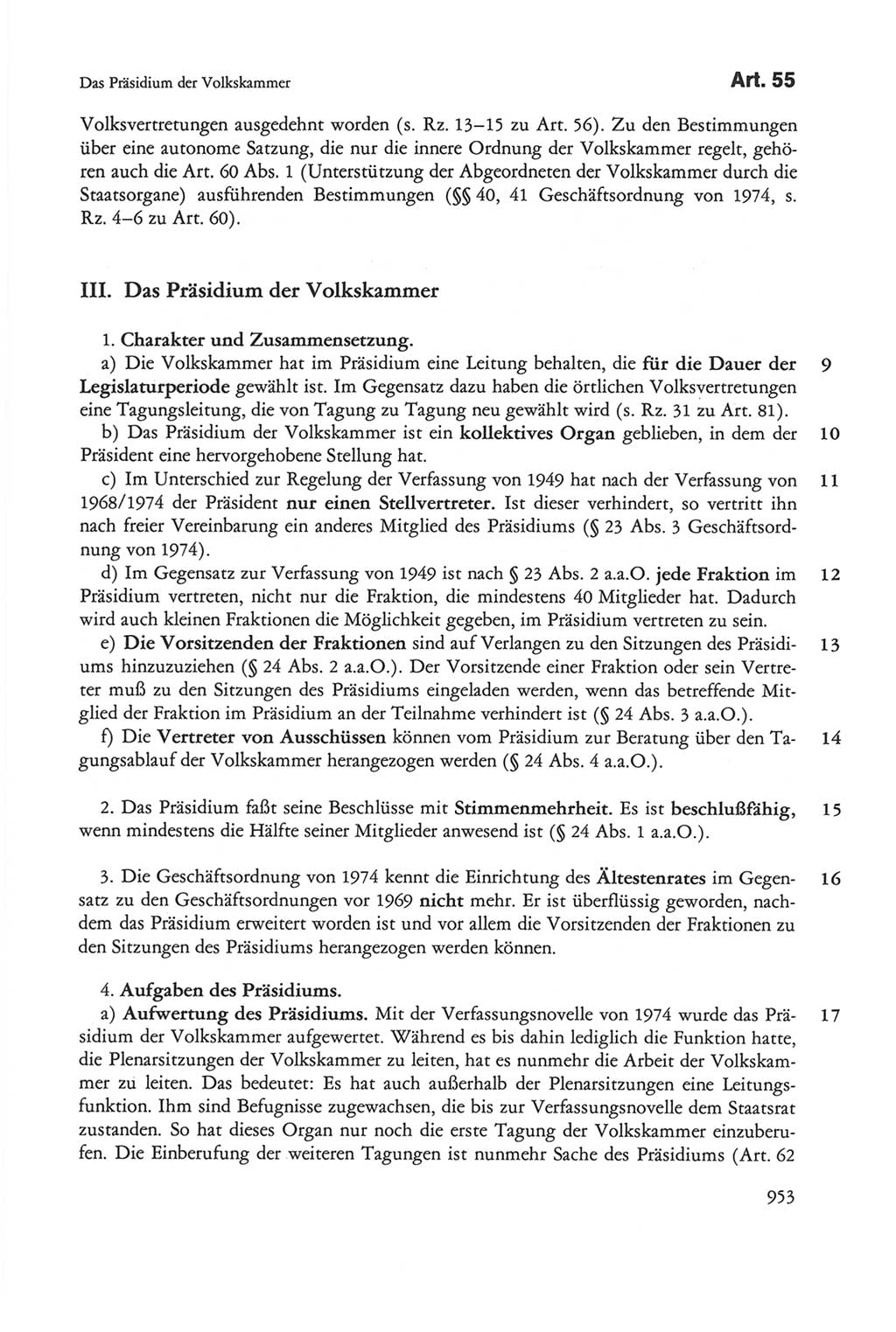 Die sozialistische Verfassung der Deutschen Demokratischen Republik (DDR), Kommentar 1982, Seite 953 (Soz. Verf. DDR Komm. 1982, S. 953)