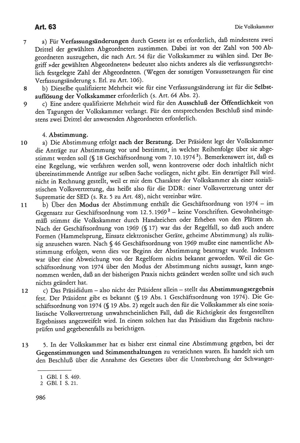 Die sozialistische Verfassung der Deutschen Demokratischen Republik (DDR), Kommentar 1982, Seite 986 (Soz. Verf. DDR Komm. 1982, S. 986)
