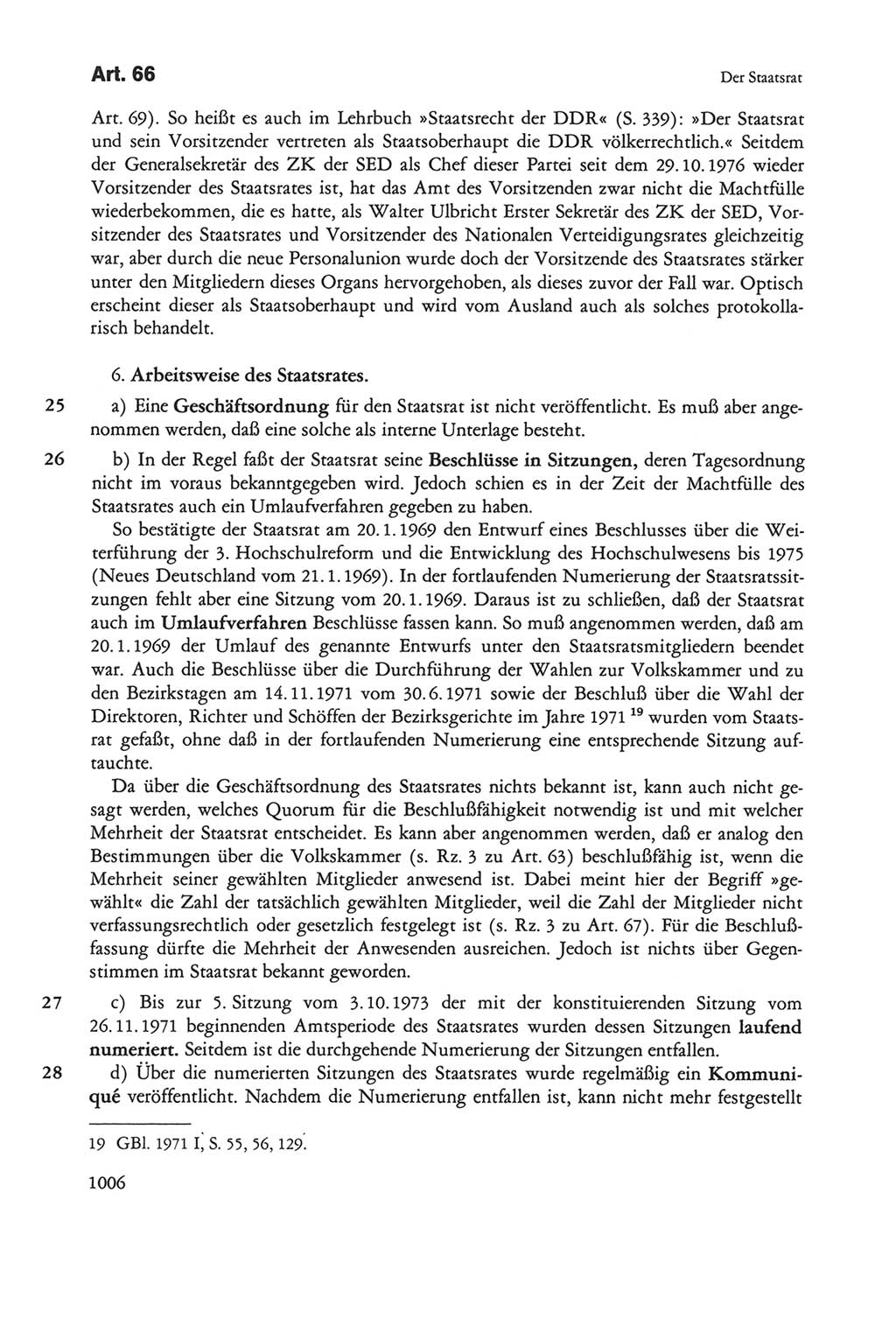 Die sozialistische Verfassung der Deutschen Demokratischen Republik (DDR), Kommentar 1982, Seite 1006 (Soz. Verf. DDR Komm. 1982, S. 1006)