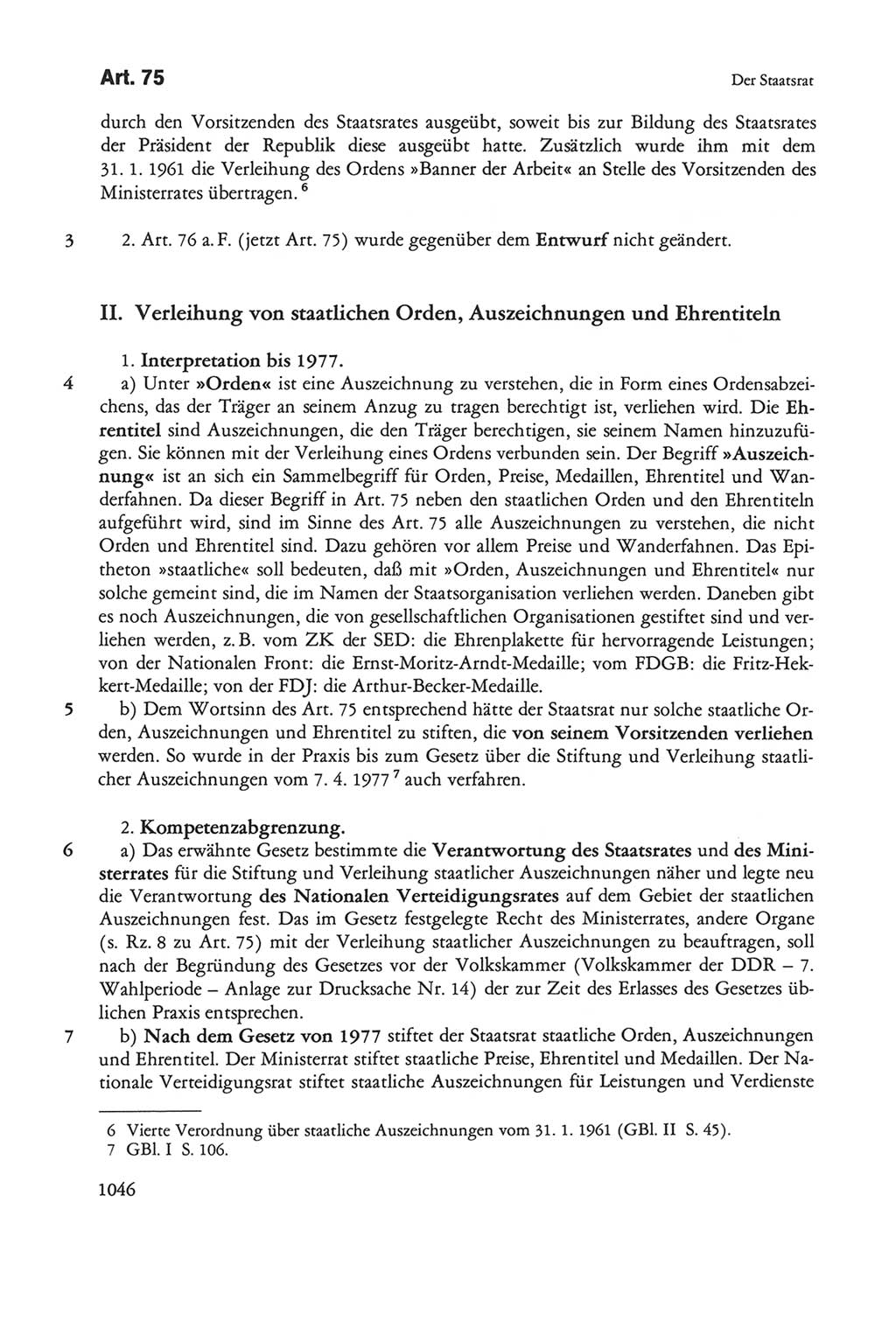 Die sozialistische Verfassung der Deutschen Demokratischen Republik (DDR), Kommentar 1982, Seite 1046 (Soz. Verf. DDR Komm. 1982, S. 1046)