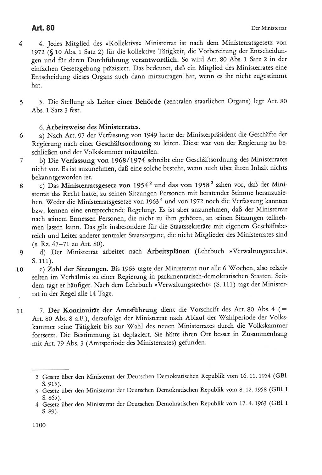 Die sozialistische Verfassung der Deutschen Demokratischen Republik (DDR), Kommentar 1982, Seite 1100 (Soz. Verf. DDR Komm. 1982, S. 1100)