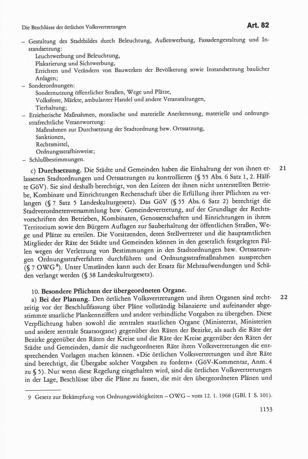 Die sozialistische Verfassung der Deutschen Demokratischen Republik (DDR), Kommentar 1982, Seite 1153 (Soz. Verf. DDR Komm. 1982, S. 1153)