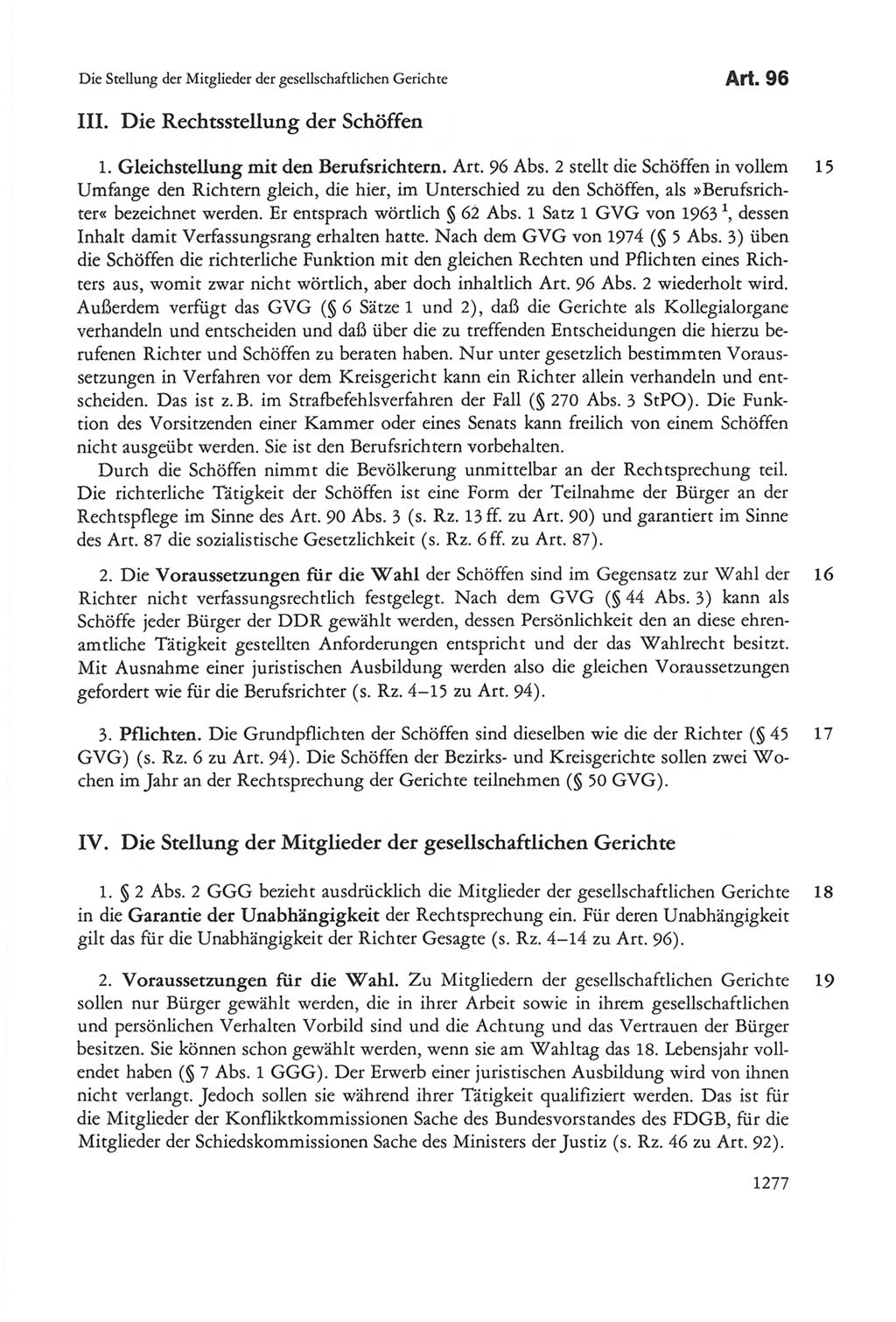 Die sozialistische Verfassung der Deutschen Demokratischen Republik (DDR), Kommentar 1982, Seite 1277 (Soz. Verf. DDR Komm. 1982, S. 1277)