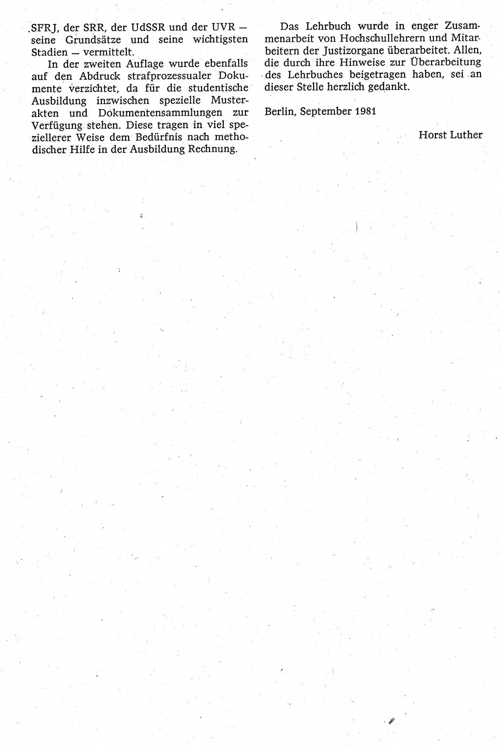 Strafverfahrensrecht [Deutsche Demokratische Republik (DDR)], Lehrbuch 1982, Seite 18 (Strafverf.-R. DDR Lb. 1982, S. 18)