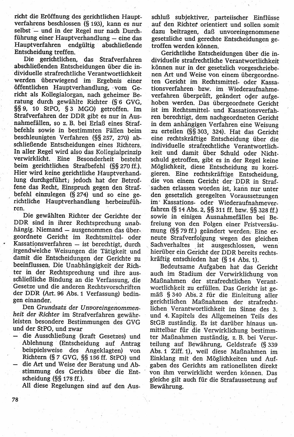 Strafverfahrensrecht [Deutsche Demokratische Republik (DDR)], Lehrbuch 1982, Seite 78 (Strafverf.-R. DDR Lb. 1982, S. 78)