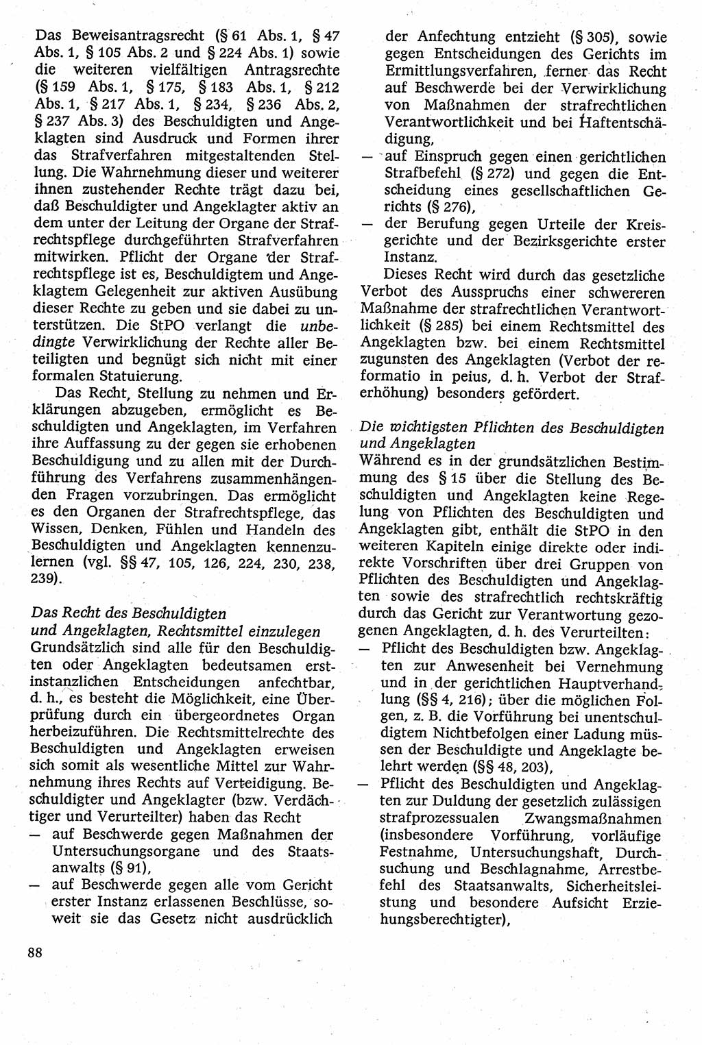 Strafverfahrensrecht [Deutsche Demokratische Republik (DDR)], Lehrbuch 1982, Seite 88 (Strafverf.-R. DDR Lb. 1982, S. 88)