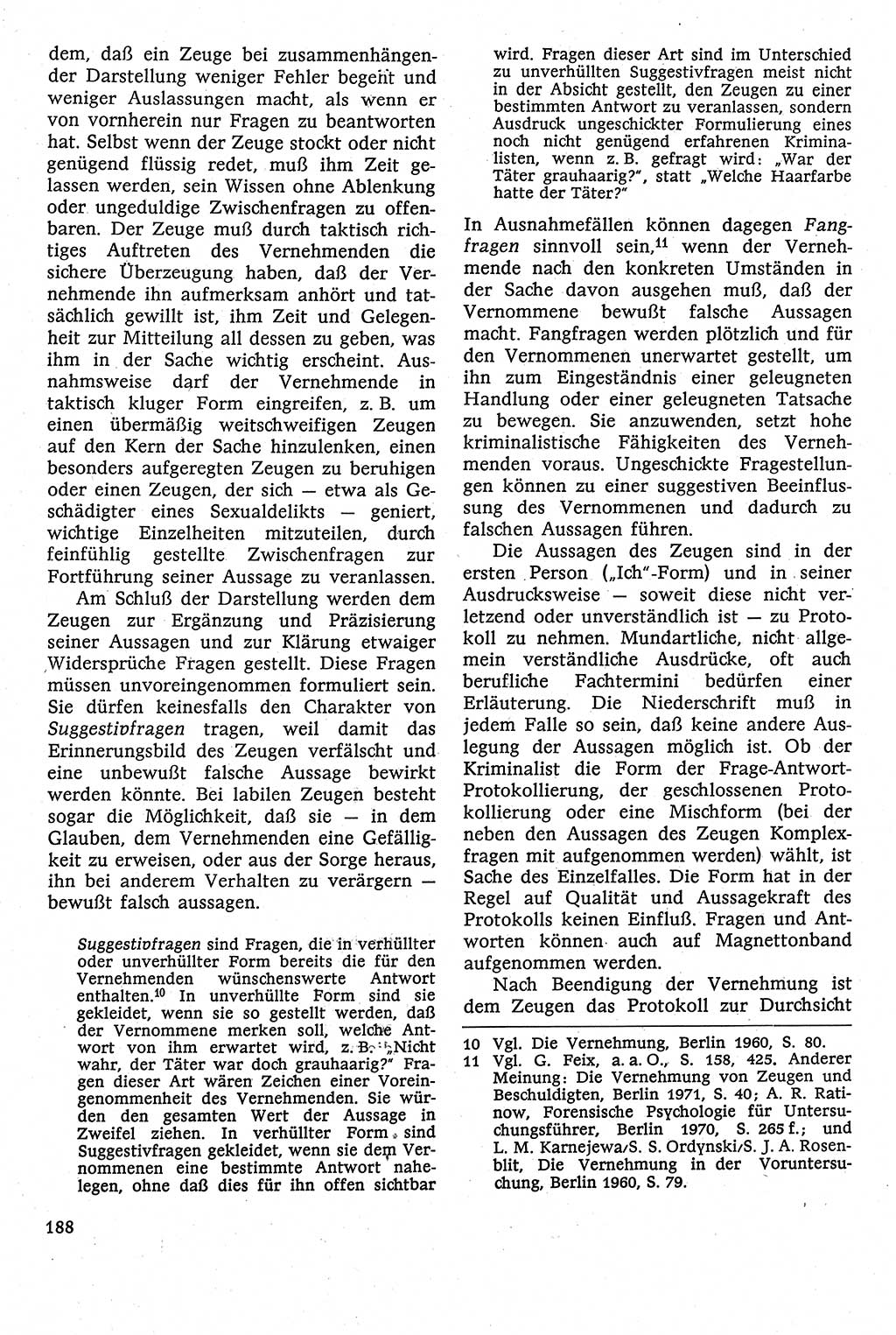 Strafverfahrensrecht [Deutsche Demokratische Republik (DDR)], Lehrbuch 1982, Seite 188 (Strafverf.-R. DDR Lb. 1982, S. 188)