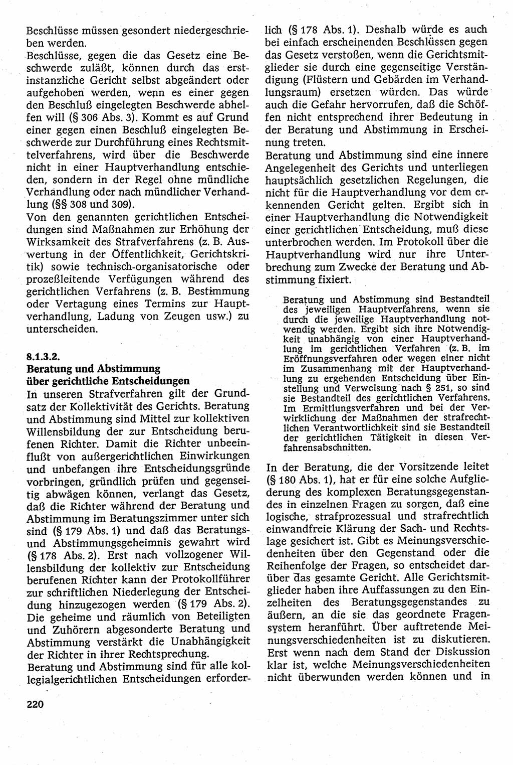 Strafverfahrensrecht [Deutsche Demokratische Republik (DDR)], Lehrbuch 1982, Seite 220 (Strafverf.-R. DDR Lb. 1982, S. 220)