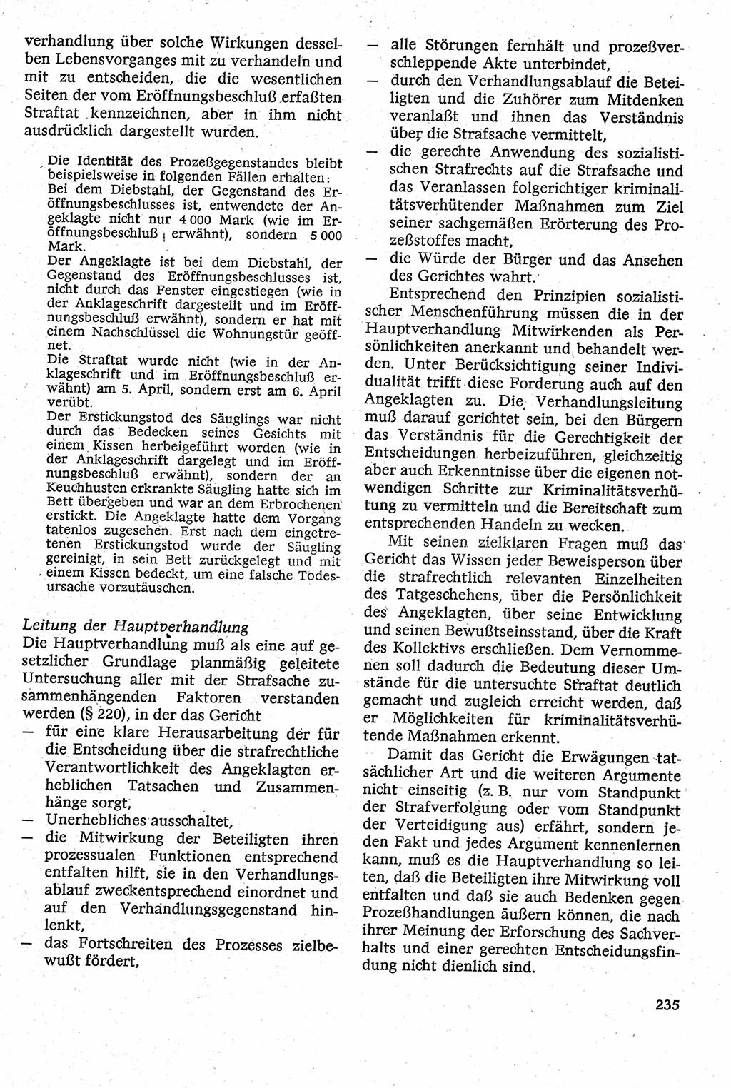 Strafverfahrensrecht [Deutsche Demokratische Republik (DDR)], Lehrbuch 1982, Seite 235 (Strafverf.-R. DDR Lb. 1982, S. 235)