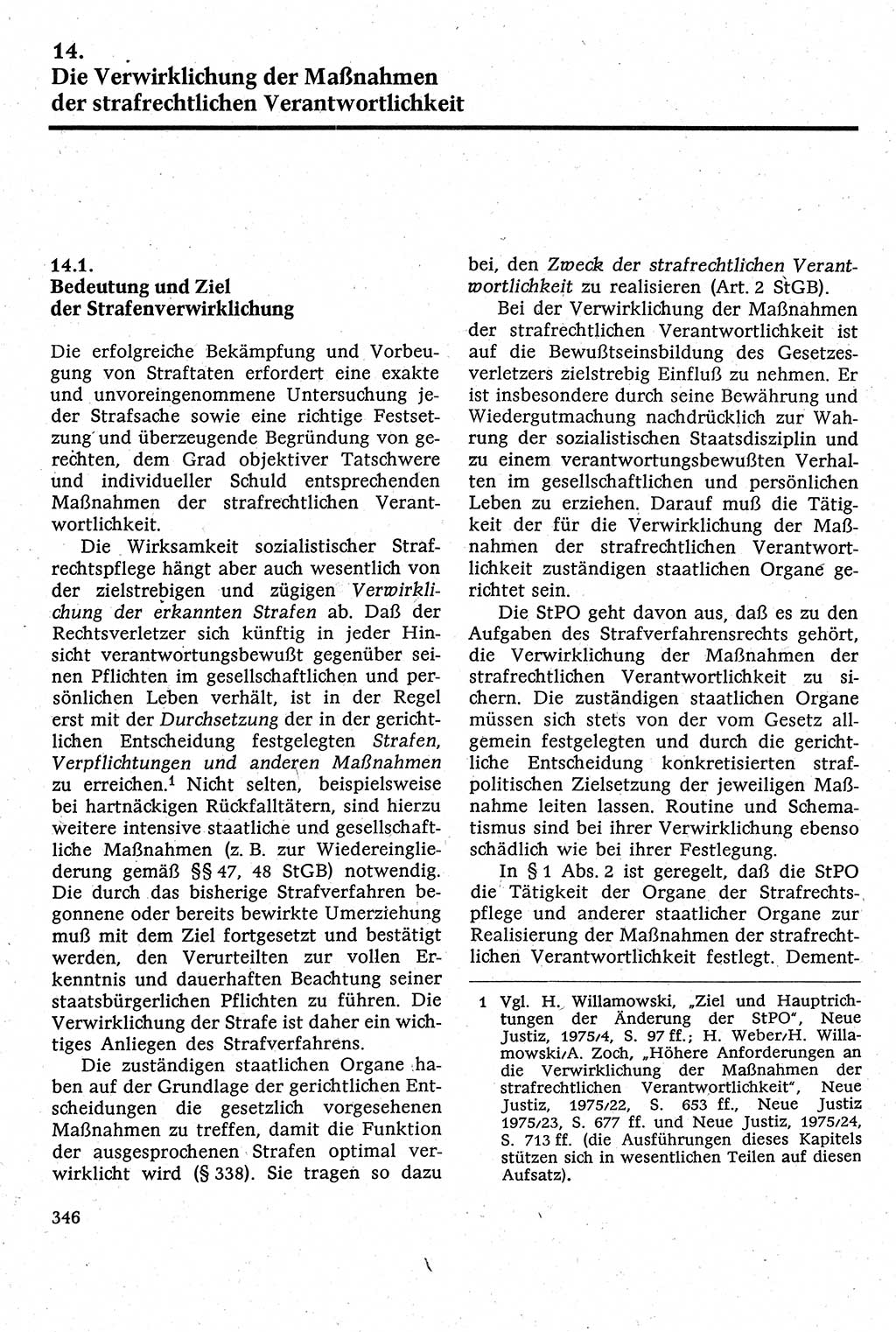 Strafverfahrensrecht [Deutsche Demokratische Republik (DDR)], Lehrbuch 1982, Seite 346 (Strafverf.-R. DDR Lb. 1982, S. 346)