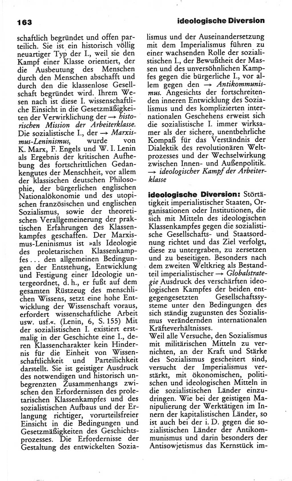 Wörterbuch des wissenschaftlichen Kommunismus [Deutsche Demokratische Republik (DDR)] 1982, Seite 163 (Wb. wiss. Komm. DDR 1982, S. 163)