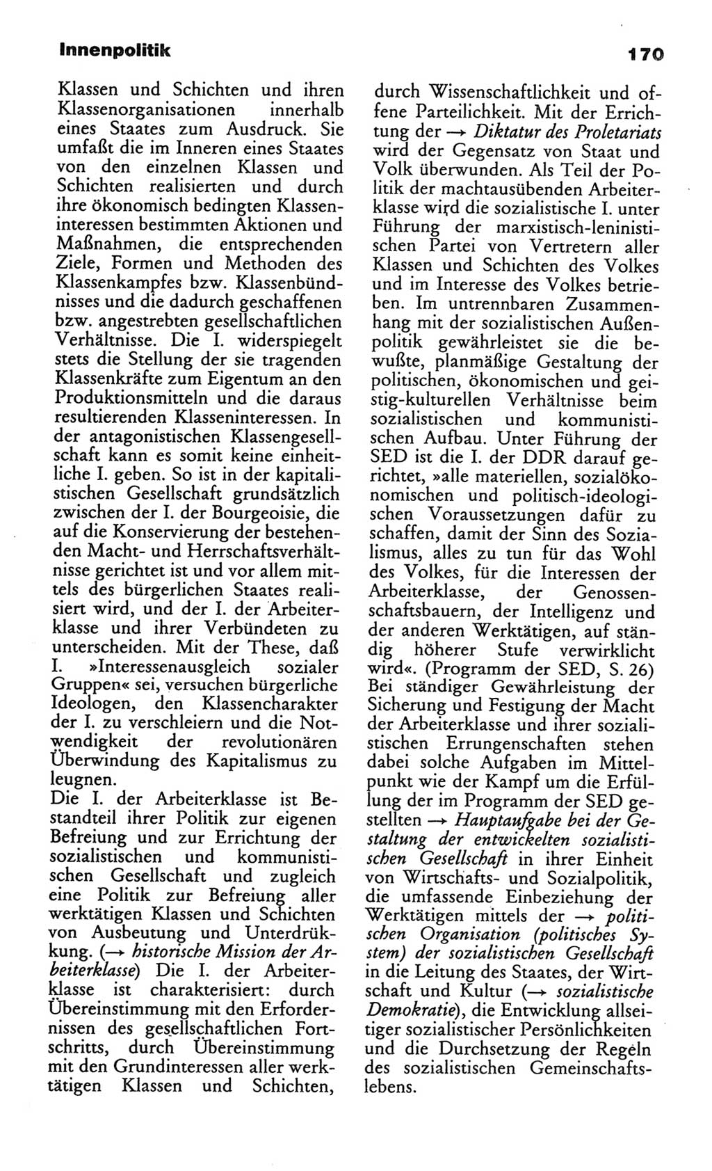 Wörterbuch des wissenschaftlichen Kommunismus [Deutsche Demokratische Republik (DDR)] 1982, Seite 170 (Wb. wiss. Komm. DDR 1982, S. 170)