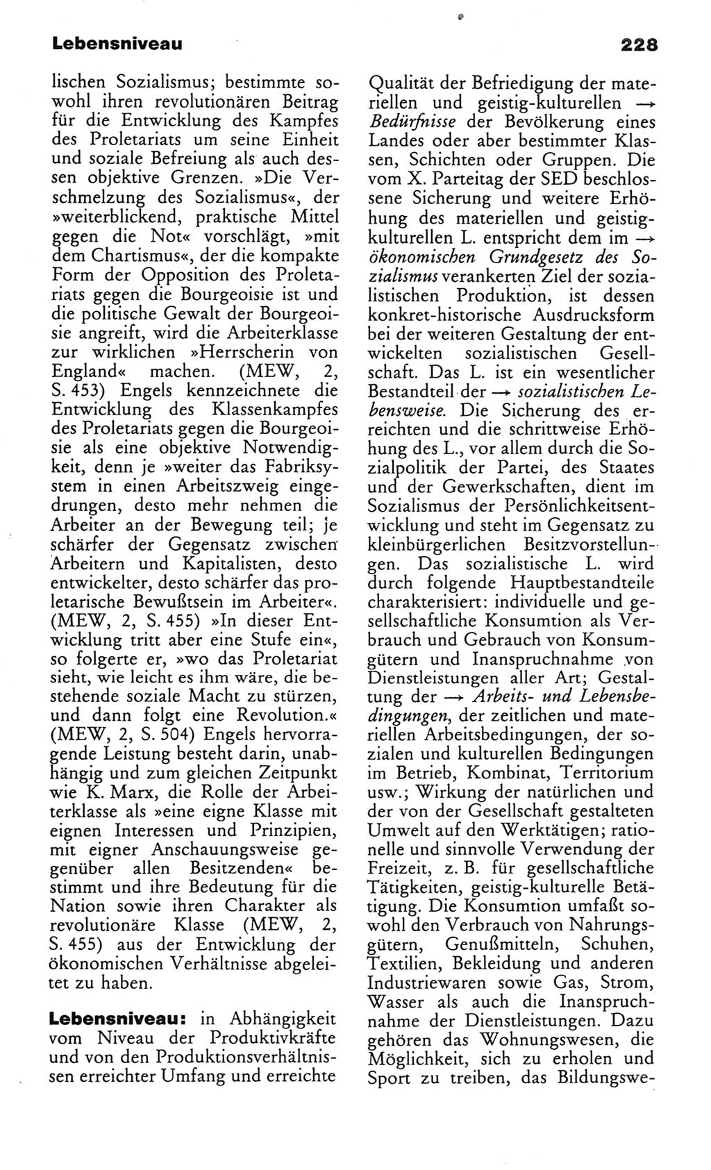 Wörterbuch des wissenschaftlichen Kommunismus [Deutsche Demokratische Republik (DDR)] 1982, Seite 228 (Wb. wiss. Komm. DDR 1982, S. 228)