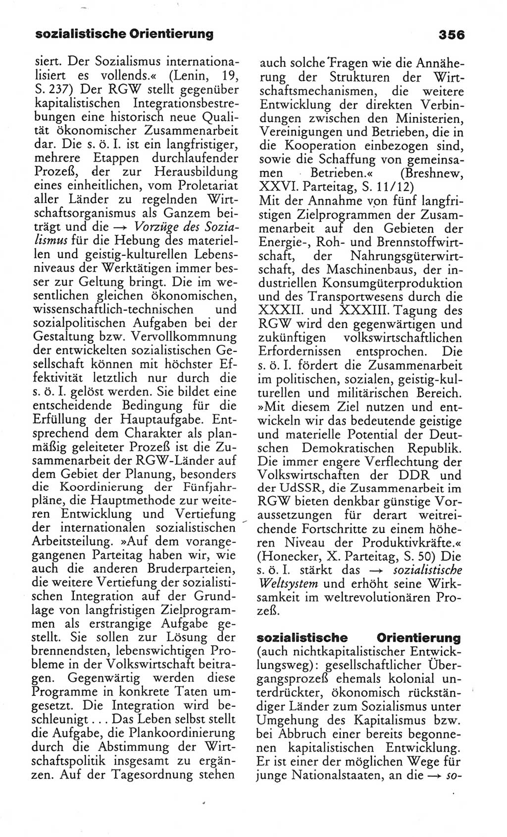 Wörterbuch des wissenschaftlichen Kommunismus [Deutsche Demokratische Republik (DDR)] 1982, Seite 356 (Wb. wiss. Komm. DDR 1982, S. 356)