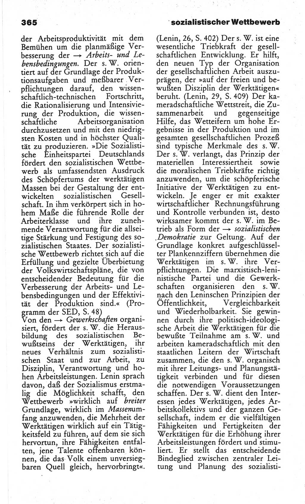 Wörterbuch des wissenschaftlichen Kommunismus [Deutsche Demokratische Republik (DDR)] 1982, Seite 365 (Wb. wiss. Komm. DDR 1982, S. 365)