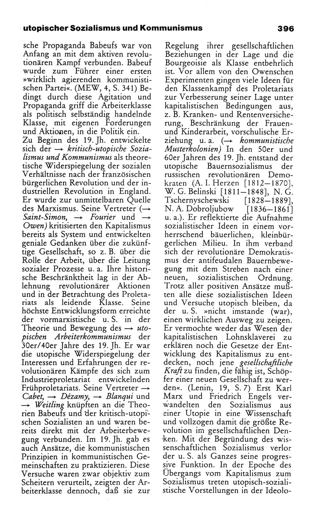 Wörterbuch des wissenschaftlichen Kommunismus [Deutsche Demokratische Republik (DDR)] 1982, Seite 396 (Wb. wiss. Komm. DDR 1982, S. 396)