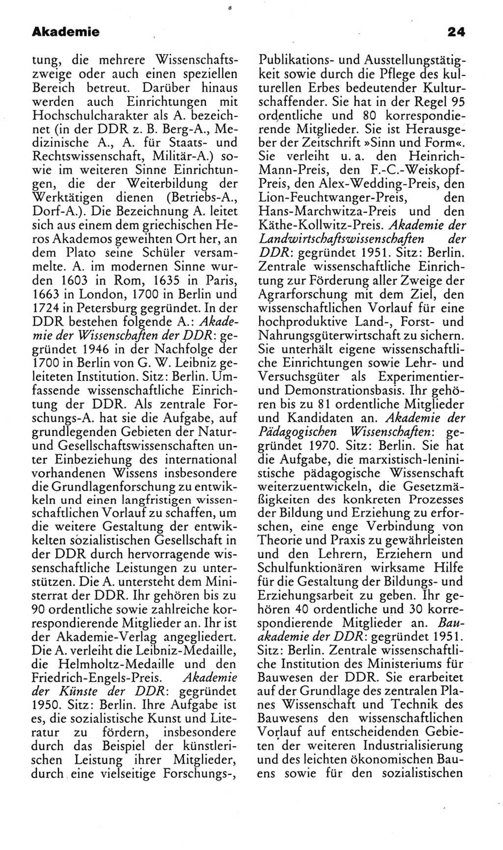Kleines politisches Wörterbuch [Deutsche Demokratische Republik (DDR)] 1983, Seite 24 (Kl. pol. Wb. DDR 1983, S. 24)